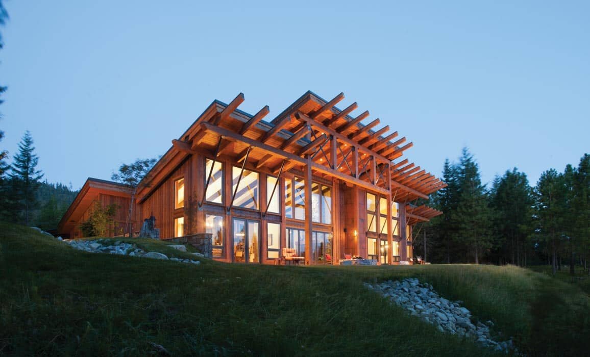 居林木構木屋，採光明亮，自然呼吸