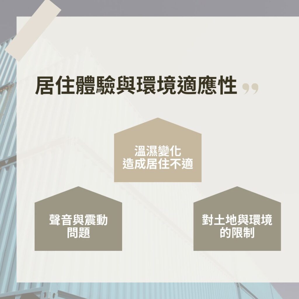 貨櫃屋的居住體驗和環境適應性